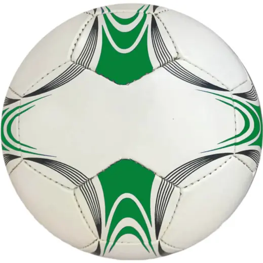 Colour & Black Panel Promotional Soccer Ball Green-Black